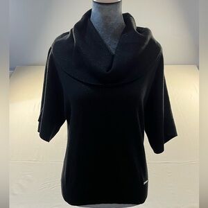 Michael Kors Black Metallic Cowl Neck Sweater